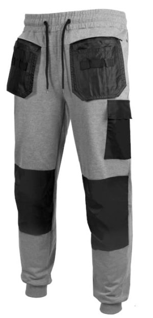 Spodnie dresowe męskie ARTFLEX grey wzmacniane