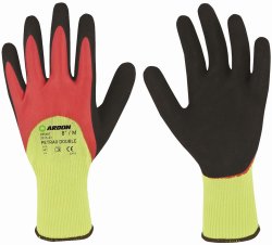 Rękawiczki robocze BHP rękawice ochronne PETRAX DOUBLE ARD