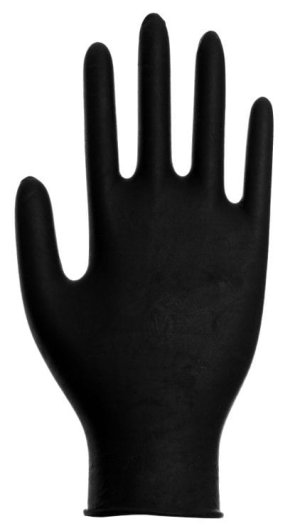 Rękawice nitrylowe ABENA czarne