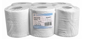 Ręcznik MAXI papierowy, Biały, Wysoka Chłonność, Celuloza, 1 rolka
