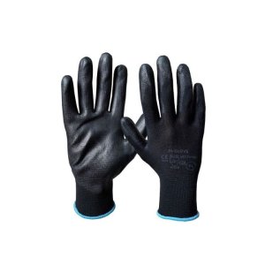 Rękawiczki robocze PU1001 czarne poliuretan