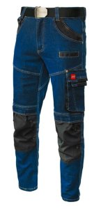 Spodnie robocze Jeans Stretch niebieskie - wygodne i nowoczesne