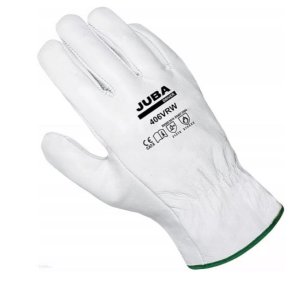 Rękawiczki robocze 406VRW skóra licowa biała JUBA