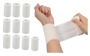 10 sztuk Bandaż elastyczny 4m x 8cm - niezawodna pomoc w przypadku urazów