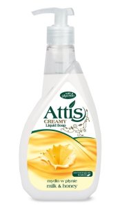 ATTIS Kremowe Mydło do Rąk i Ciała 400 ml – Mleko i Miód