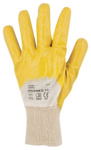 Rękawiczki robocze HOUSTON nitryl żółte ARDON 10