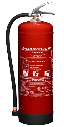 Gaśnica proszkowa 12 kg ABC GAZ-TECH-9848
