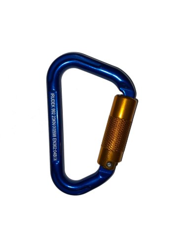 Karabińczyk (zatrzaśnik) aluminiowy BLIND BLUE 992 Irudek