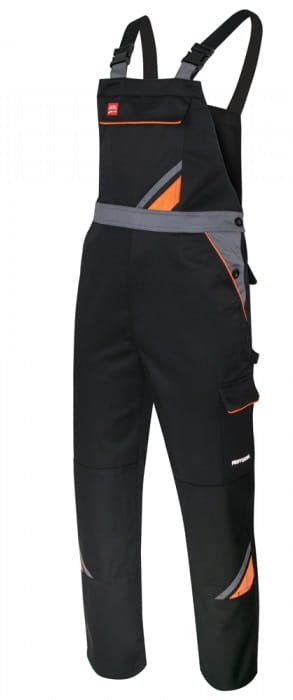 Spodnie robocze ogrodniczki  PROFESSIONAL black 48-9064