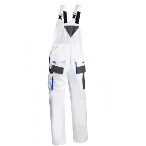 Spodnie robocze ogrodniczki CLASSIC białe r.48-9251
