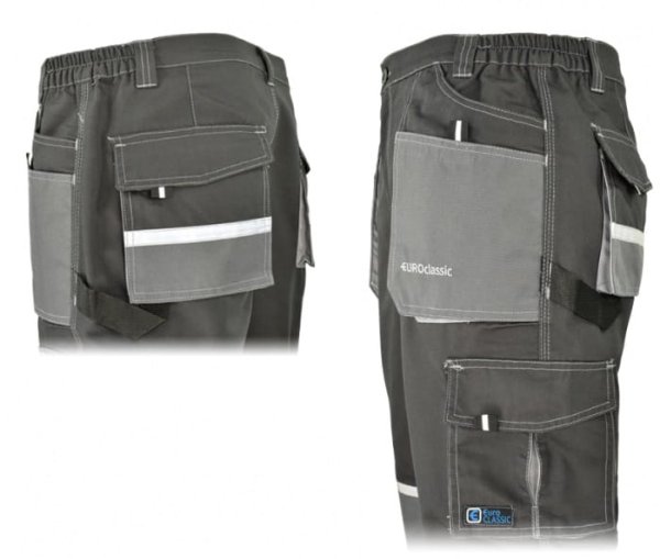 Spodnie robocze do pasa EUROCLASSIC - zdjęcie 2