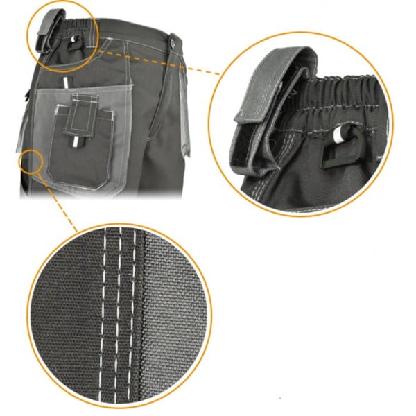 Spodnie robocze do pasa EUROCLASSIC - zdjęcie 3