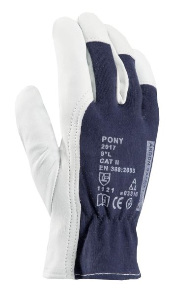 Rękawiczki robocze PONY wzmacniane skórą ARDON - zdjęcie 5