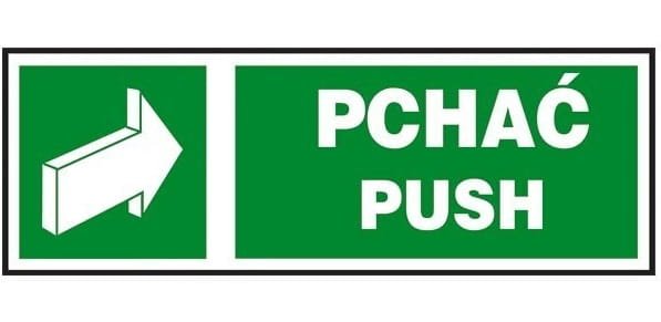 Znak PCHAĆ Z-35E-FS -9062