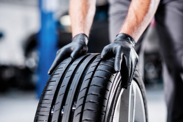 Rękawice nitrylowe GOGRIP czarne techniczne L-9765