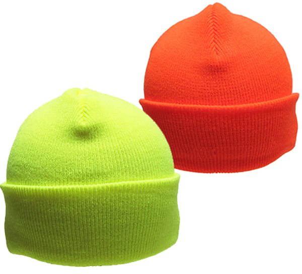 Czapka ocieplana wywijana FLUO pomarańczowa - zdjęcie 13