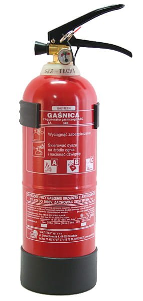Gaśnica proszkowa 2 kg ABC GAZ-TECH-1718