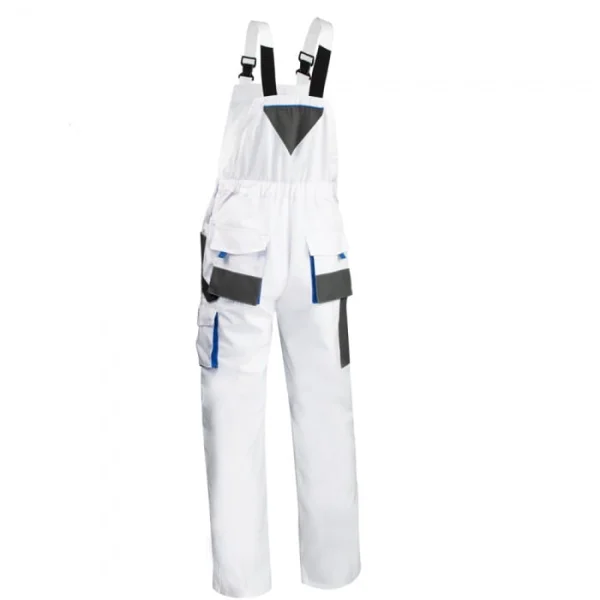 Spodnie robocze ogrodniczki CLASSIC białe - zdjęcie 7