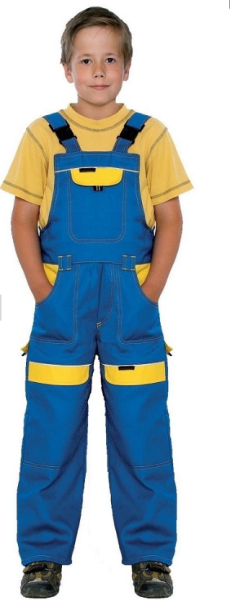 Spodnie ogrodniczki TREND dziecięce nieb-żółt - zdjęcie 11