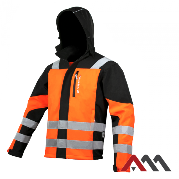 Kurtka Softshell CLASSIC-VIS z kapturem - zdjęcie 4