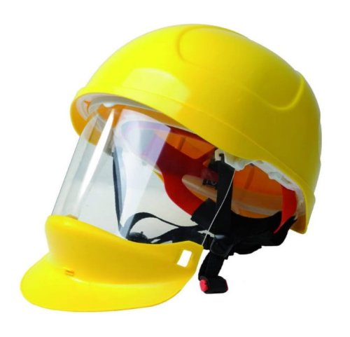 Kask z osłoną twarzy,szyi dla elek IRU SECRA-1 żół-9951