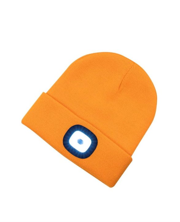 Czapka ocieplana BOAST Z LEDEM pomarańczowa-10094