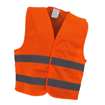Kamizelka ostrz. siatka URG-VEST żółta i pomarańczowa - zdjęcie 2