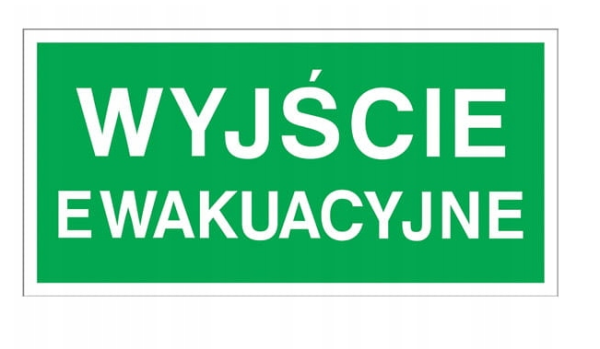 Znak Wyjście Ewakuacyjne Z-2E-PT-200x400