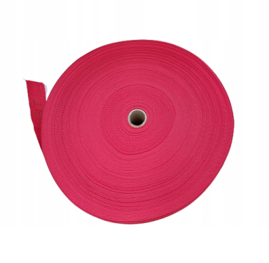 Taśma BHP ostrz.biał/czerw z nadruk TEREN BUDOWY - zdjęcie 2