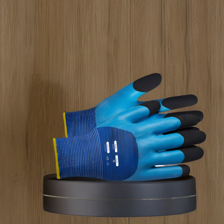 Rękawice robocze powlekane lateksem BLUEFOM 10-10289