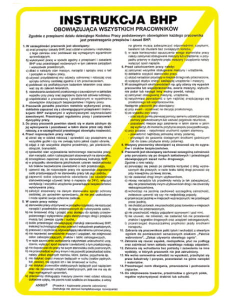 Zestaw średni dla firm Apteczka K10, Gaśnica 4kg, Instrukcje BHP - zdjęcie 12