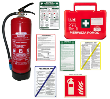 Zestaw duży BHP dla gastronomii BD2 (duże wyposażenie DIN 13157 + ustnik)