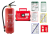 Duży zestaw BHP dla firm Apteczka BD2, Gaśnica 6kg, Znaki