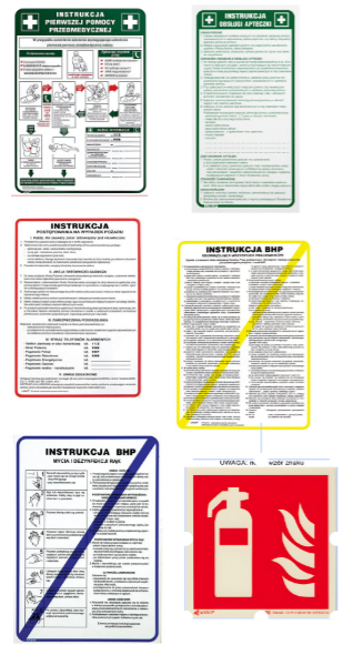 Zestaw średni PLUS dla firm Apteczka, Gaśnica 4 kg, Instrukcje BHP - zdjęcie 4