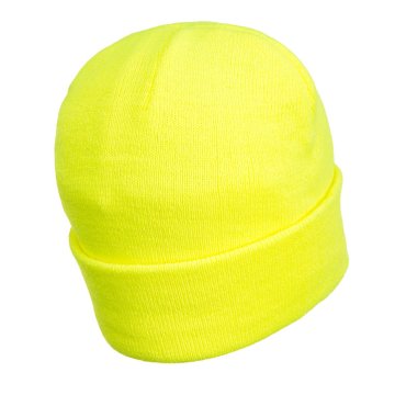 Czapka ocieplana B029 Z LEDEM żółta PORTWEST - zdjęcie 2