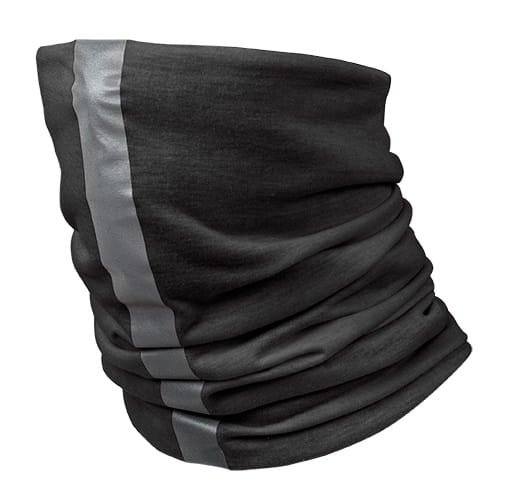 KOMIN ocieplający VISCARF czarny z taśmą odblask.-10019