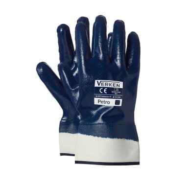 Rękawice robocze PETRO nitryl ciężki - odporność na smary i oleje - zdjęcie 2