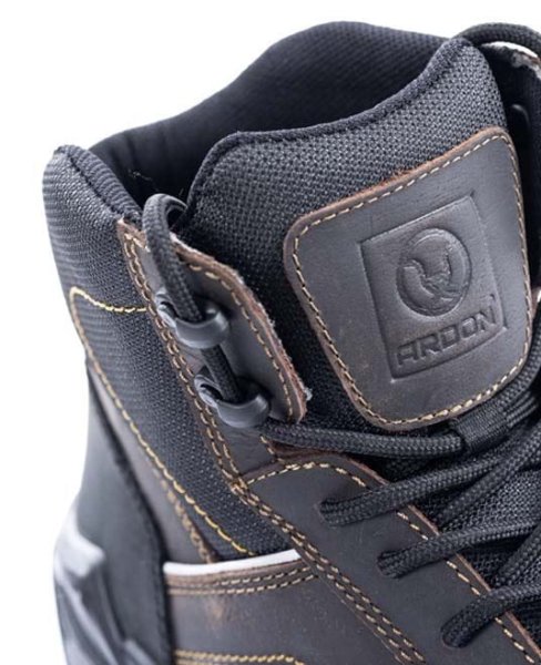 Trzewiki robocze LEADER S3 z naturalną skórą bydlęcą NUBUCK - zdjęcie 6