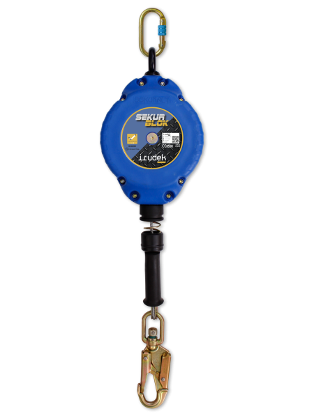 SEKURBLOK 10 M (bączek) - samohamowne - Bezpieczne i Wytrzymałe Zabezpieczenie Przeciwupadkowe, ATEX