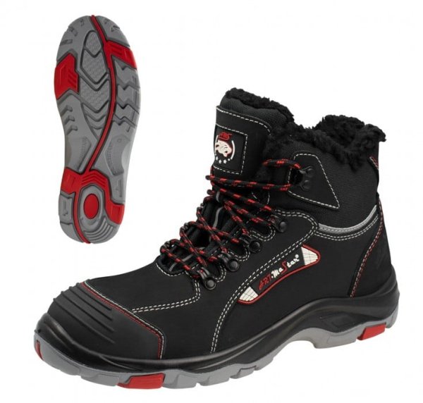 Ocieplane Buty Robocze Trzewiki S1 BTNRED: Skuteczna Ochrona w Zimowych Warunkach