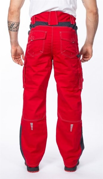 Spodnie robocze do pasa VISION ARDON czerwone - zdjęcie 4