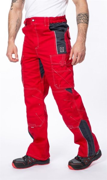 Spodnie robocze do pasa VISION ARDON czerwone - zdjęcie 5