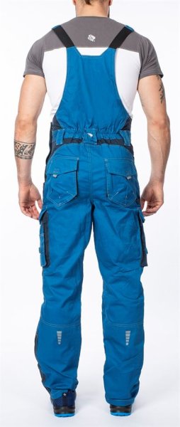 Spodnie robocze ogrodniczki VISION ARDON niebieskie - zdjęcie 9