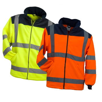 Bluza z polaru ostrzegawcza Fluo URG-HV żółta - zdjęcie 2