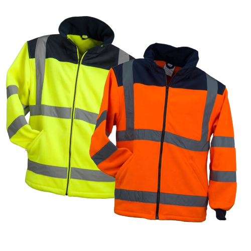 Bluza z polaru ostrzegawcza Fluo URG-HV żółta - zdjęcie 2