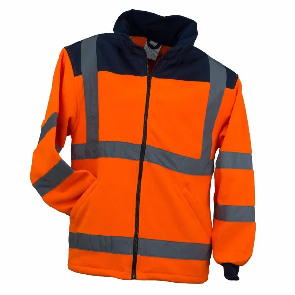 Bluza z polaru ostrzegawcza Fluo URG-HV żółta - zdjęcie 3