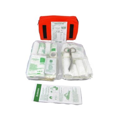 Apteczka Samochodowa DIN z Dodatkowym Zestawem 28 Plastrów - Kompleksowe Zabezpieczenie w Trasie - zdjęcie 2