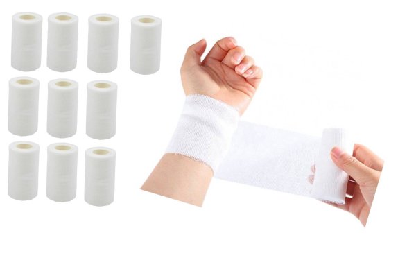Bandaż elastyczny 4m x 6cm - niezawodna pomoc w przypadku urazów 10 sztuk