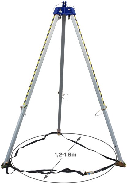 IRUDEK Trójnóg Kotwiczący TRIP1 - Bezpieczeństwo i Stabilność w Miejscach Ograniczonych, ATEX
