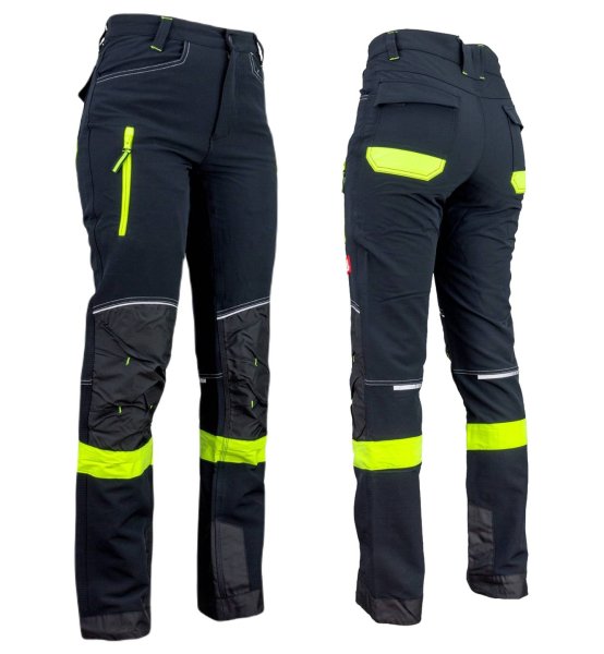 Spodnie Robocze Softshell URG 719 z Elementami Odblaskowymi: Wiatro i Wodoodporne